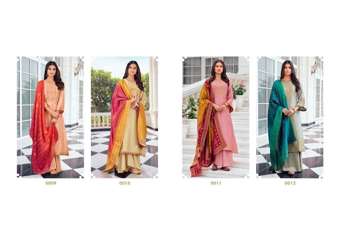 Glossy Arabella 9 Series Latest Fancy Festive Wear Pure Viscose Dola Jacquard With Swarovski Work Designer Salwar Suits Collection
